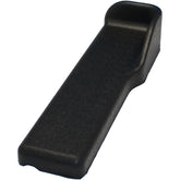 Angled view of the 13" x 3" Invacare Desk Length Wheelchair Armrest Pad with Elbow Stop